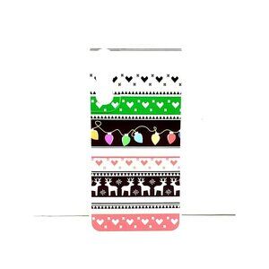 Galaxy S22 Christmas Sweater Pattern Deer Lights Hearts Phone Case
